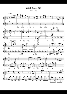 ワイルドアームズ なるけみちこ ミュージックスコア Piece of Tears Free Michiko Naruke sheet music | Download PDF or print on