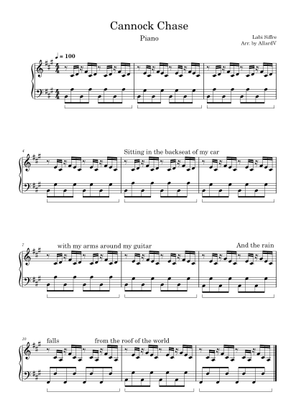 Cannock Chase – Labi Siffre Sheet Music for Flute, French horn ...