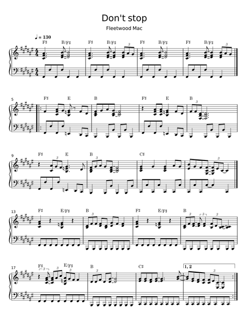 Don´t stop - Fleetwood Mac