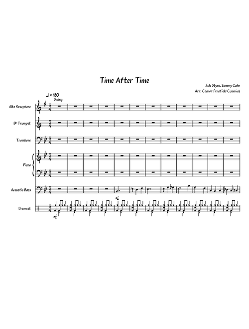 Time After Time for Jazz Combo