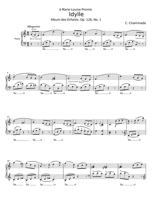Album des enfants - 2ème série, Op.126 - Cécile Chaminade