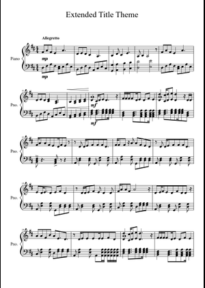 My Little Pony Friendship Is Magic Theme Acapella Sheet Music for ...