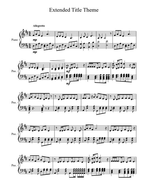 My Little Pony: Friendship Is Magic Extended Title Theme