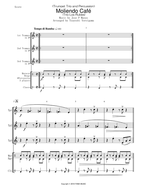Moliendo Caf (Arr. Tsuyoshi Yoroiguma) - Trio Los Rubies (Brass Ensemble)