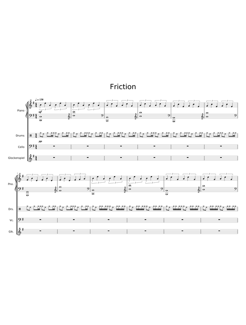 Friction - Mili (Full Score Arr. Deemo Harlos)