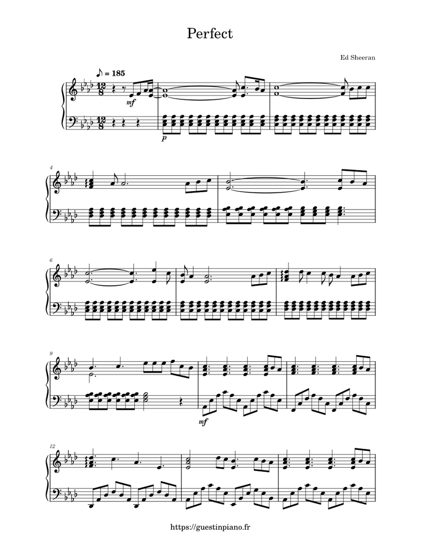 Perfect piano notes for beginners on sale