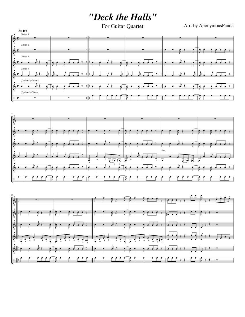 guitar ensemble christmas music