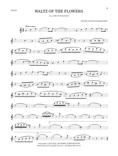 Waltz Of The Flowers (from The Nutcracker Suite) - Pyotr Il'yich Tchaikovsky (Violin Solo)