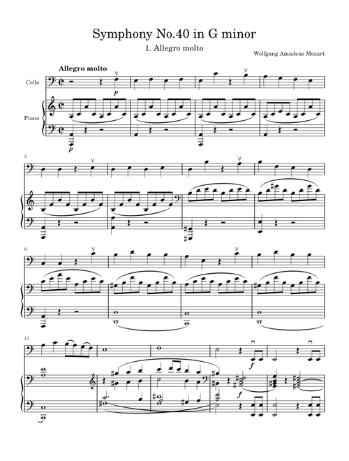 Symphony No. 40 – Wolfgang Amadeus Mozart