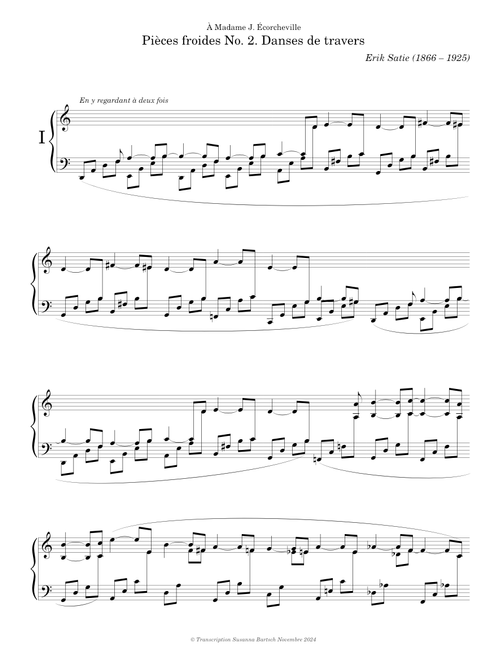 Pièces froides No. 2. Danses de travers — Erik Satie