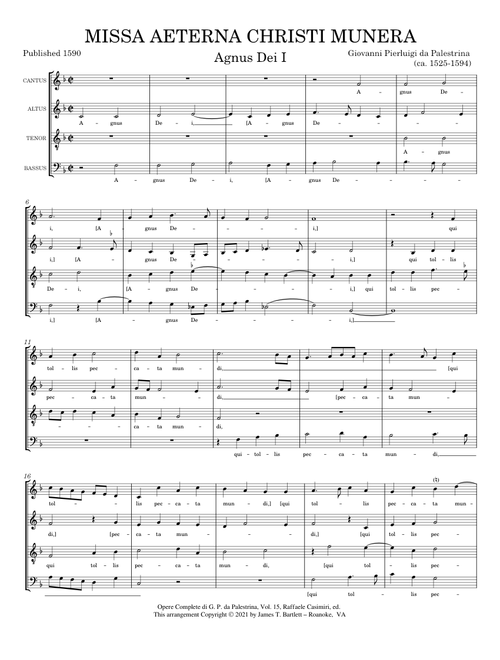 Missa Aeterna Christi Munera  - Agnus Dei I