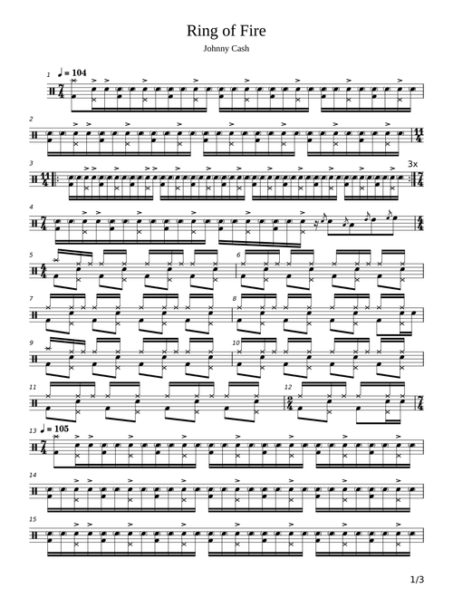 Ring of fire - Johnny Cash