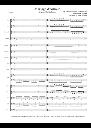 Mariage D'amour (Arr. Isaac Moreira) - Clayderman Richard (Large Ensemble) Mixed Ensemble