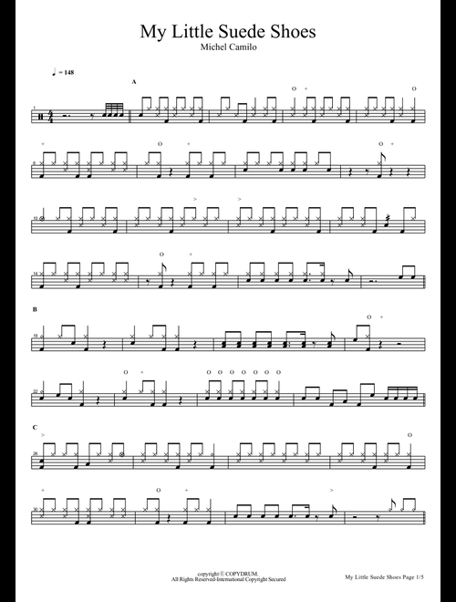 My Little Suede Shoes (Arr. COPYDRUM) - Charlie Parker (Drums)