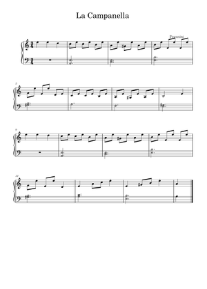 Étude S. 141/3 in G♯ Minor, « La Campanella » – Liszt Sheet Music