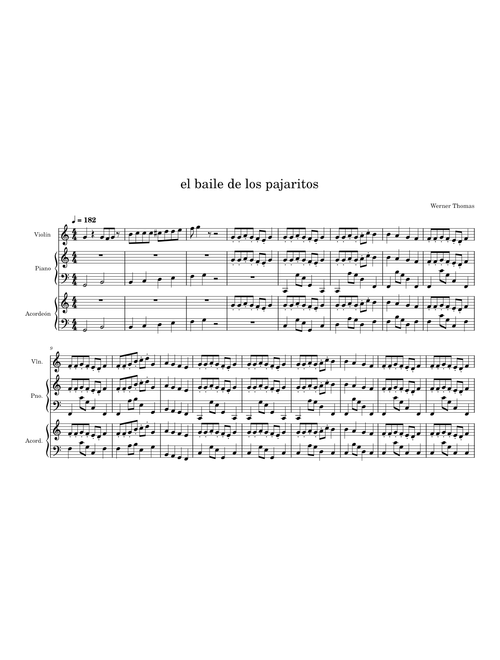 El baile de los Pajaritos – Werner Thomas