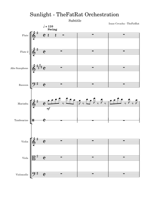 Sunlight – TheFatRat Sunlight - TheFatRat Orchestration