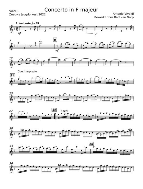 Concerto No. 3 in F major, Op. 8, RV 293, "Autumn" (L'autunno) - Antonio Vivaldi
