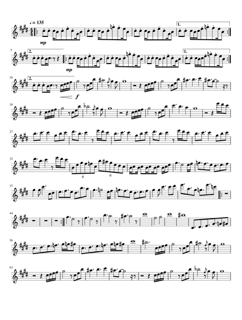 Giorno's Theme Tenor