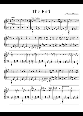 Free The End by My Chemical Romance sheet music | Download PDF or