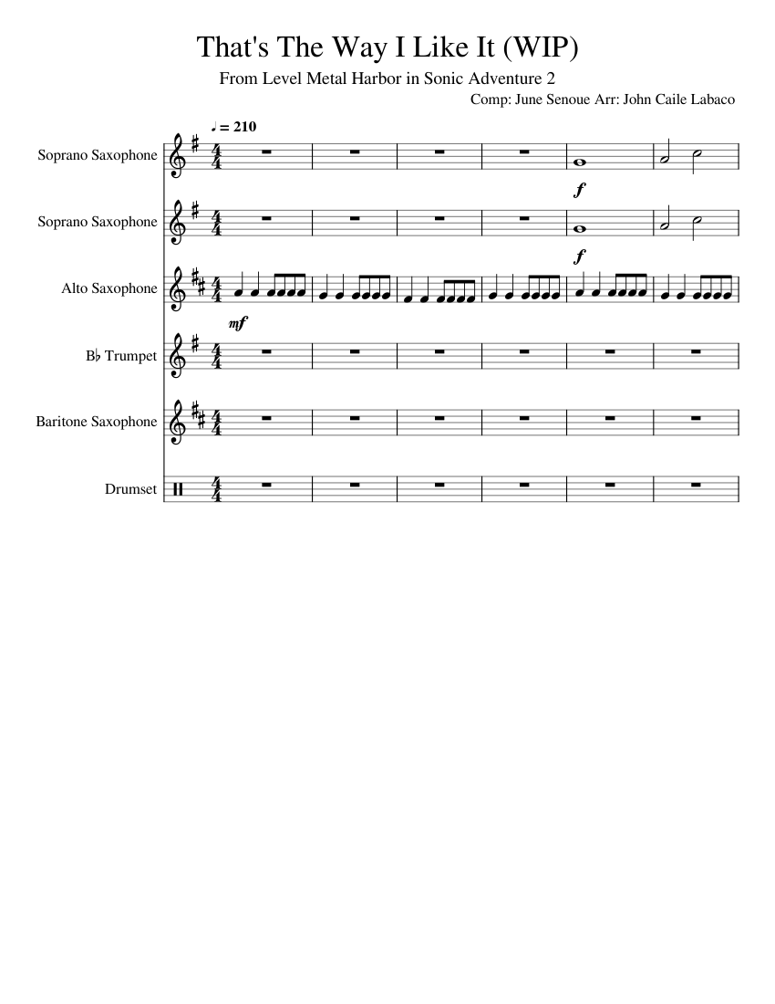 That s The Way I Like It Sheet Music For Saxophone Alto Saxophone that-s-the-way-i-like-it-sheet-music-for-saxophone-alto-saxophone