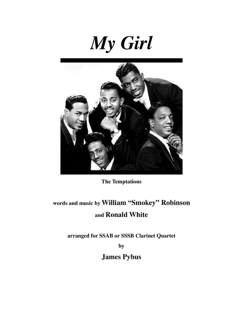 My Girl (clarinet quartet arrangement) (Arr. James Pybus) - The Temptations (Woodwind Ensemble)
