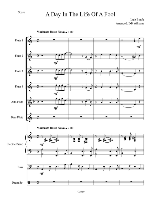 A Day In The Life Of A Fool (manha De Carnaval) (Arr. DB Williams) - Luiz Bonfa (Woodwind Ensemble)