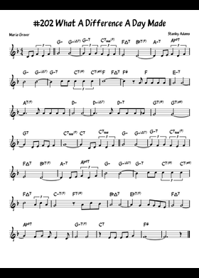 Free What A Difference A Day Made by Dinah Washington sheet