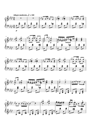 Moment Musicaux op. 94 no. 3 in F Minor – Franz Schubert Sheet Music ...