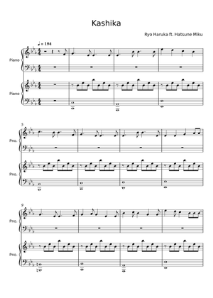 仮死化(Kashika) Sheet Music for Piano (Solo) | MuseScore.com
