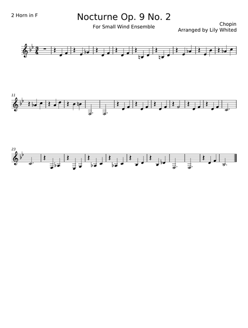 Nocturne In Eb Major, Op. 9, No. 2 - Frédéric Chopin