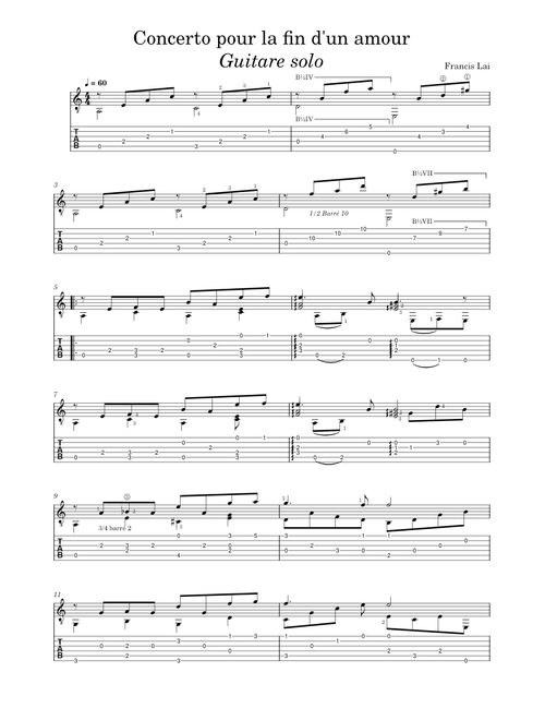 Concerto pour la fin d´un amour – Francis Lai