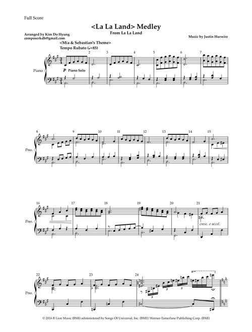 Mia & Sebastian's Theme (Arr. Kim Do Hyung) - Justin Hurwitz (String Ensemble)