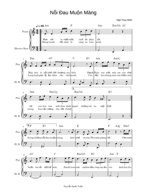 Nỗi Đau Muộn Màng -  chinh sua 1 phan