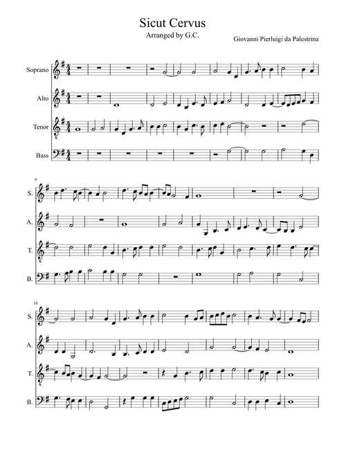 Giovanni Pierluigi da Palestrina - Sicut Cervus