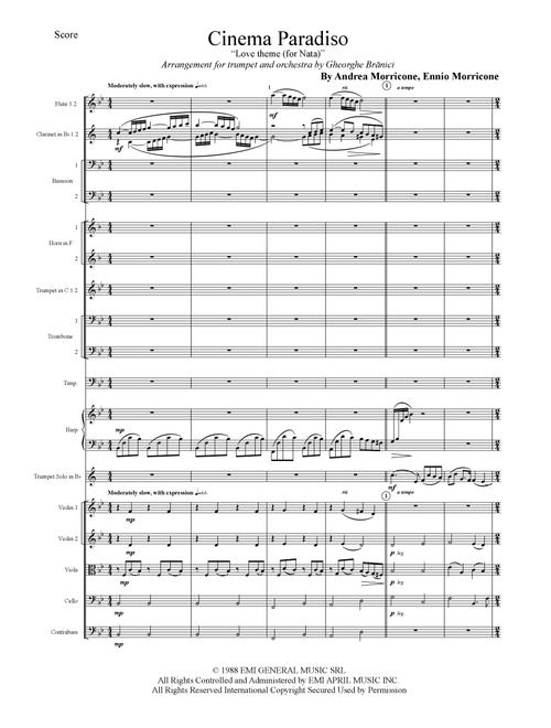 Love Theme (Tema D'amore) (Arr. Gheorghe Brănici) - Andrea Morricone, Ennio Morricone (Large Ensemble)