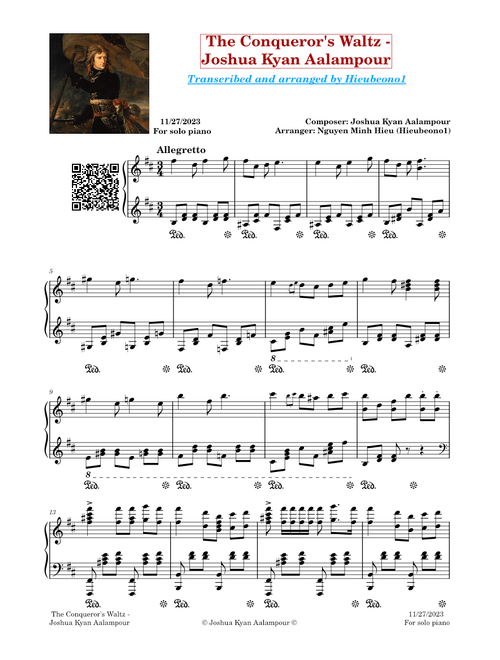 The Conqueror's Waltz – Joshua Kyan Aalampour [UPDATE]