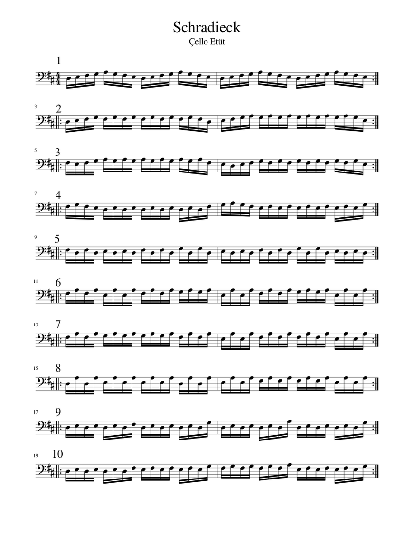 Schradieck Sheet music for Viola (Solo) | Musescore.com
