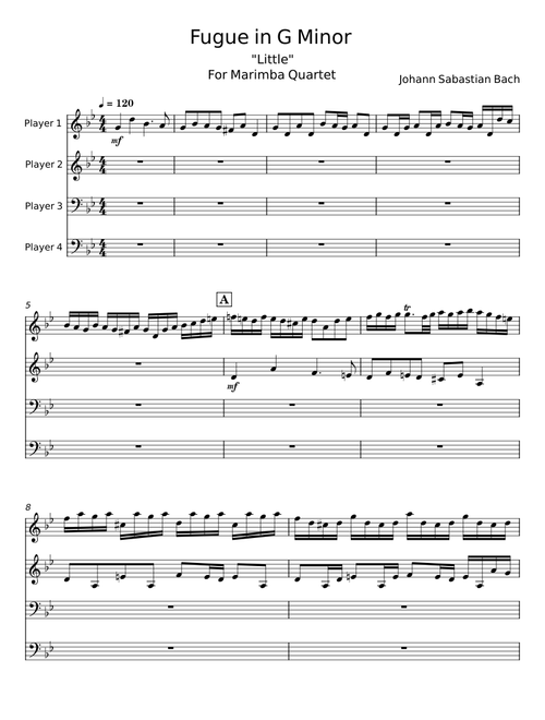 Fugue in G Minor - Johann Sabastian Bach