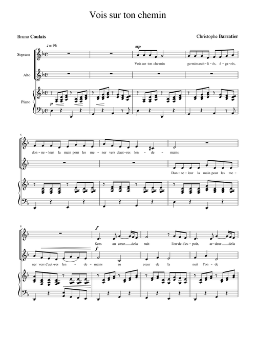 Vois sur ton chemin - Les Choristes