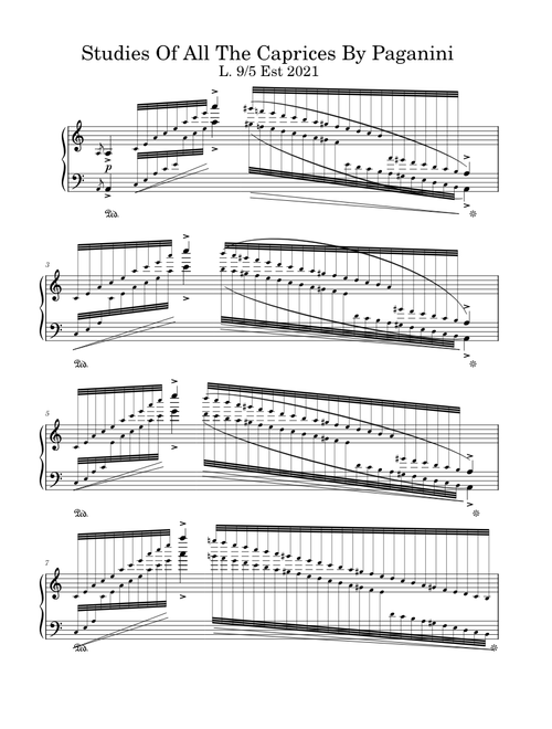 Loudan - Paganini Etudes No. 5 "Agitato" L. 9