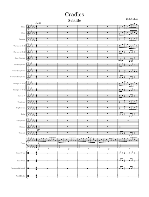 Cradles - Sub Urban arr. GoofyIvan