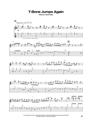 Play Official version of T-bone blues sheet music by T-Bone