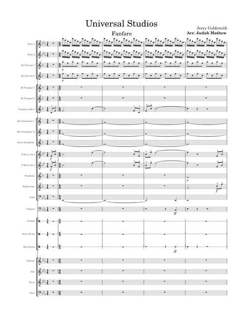 Universal studios fanfare – Jerry Goldsmith