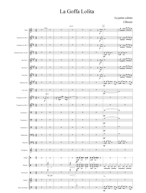 La Goffa Lolita (Arr. Julien Dozier) - La petite culotte (Concert Band)