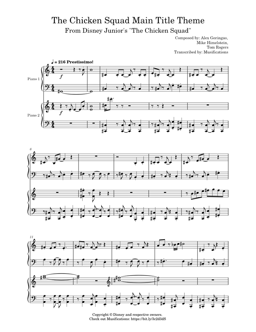 The Chicken Squad Main Title Theme(From Disney Junior's "The Chicken