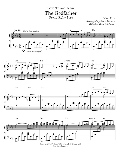 Speak Softly, Love ("The Godfather" Theme) – Nino Rota