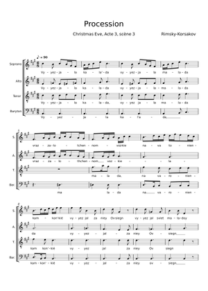 Procession of the Nobles Sheet Music for Flute, Trumpet in b-flat