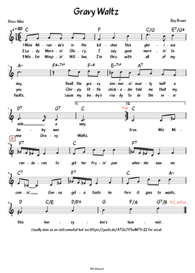 Free Steve Allen sheet music | Download PDF or print on MuseScore.com