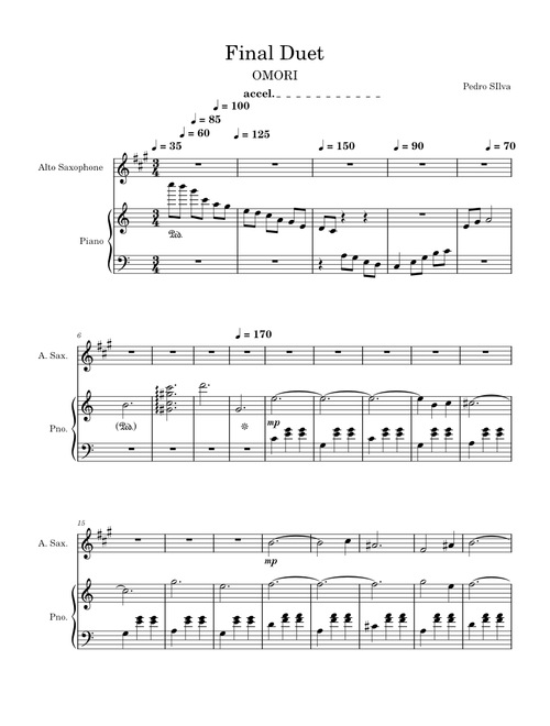 DUET – Pedro Silva Final Duet - Pedro Silva (Alto Sax Cover)